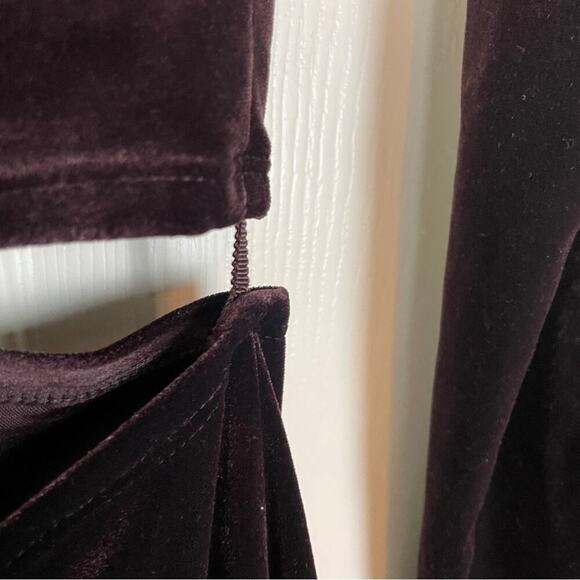 A.L.C. Maeve Java Brown Cut Out Velvet Midi Dress NWT - Picture 12 of 12